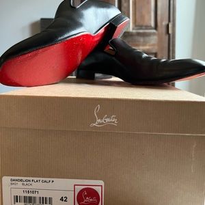 Mens Christian louboutin size 42, color black